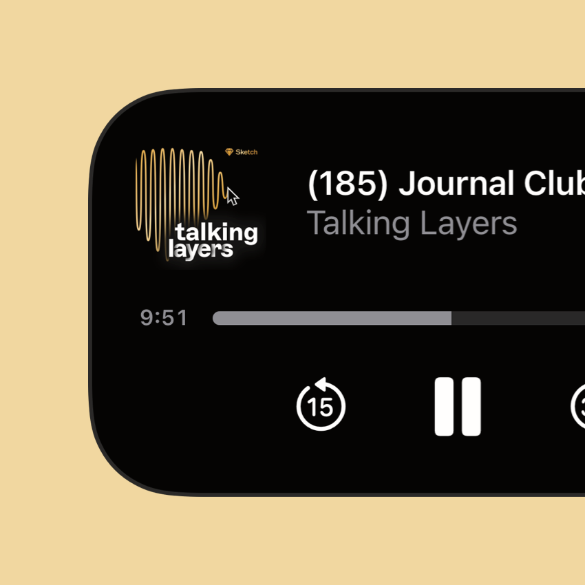 Podcast lockscreen player visual