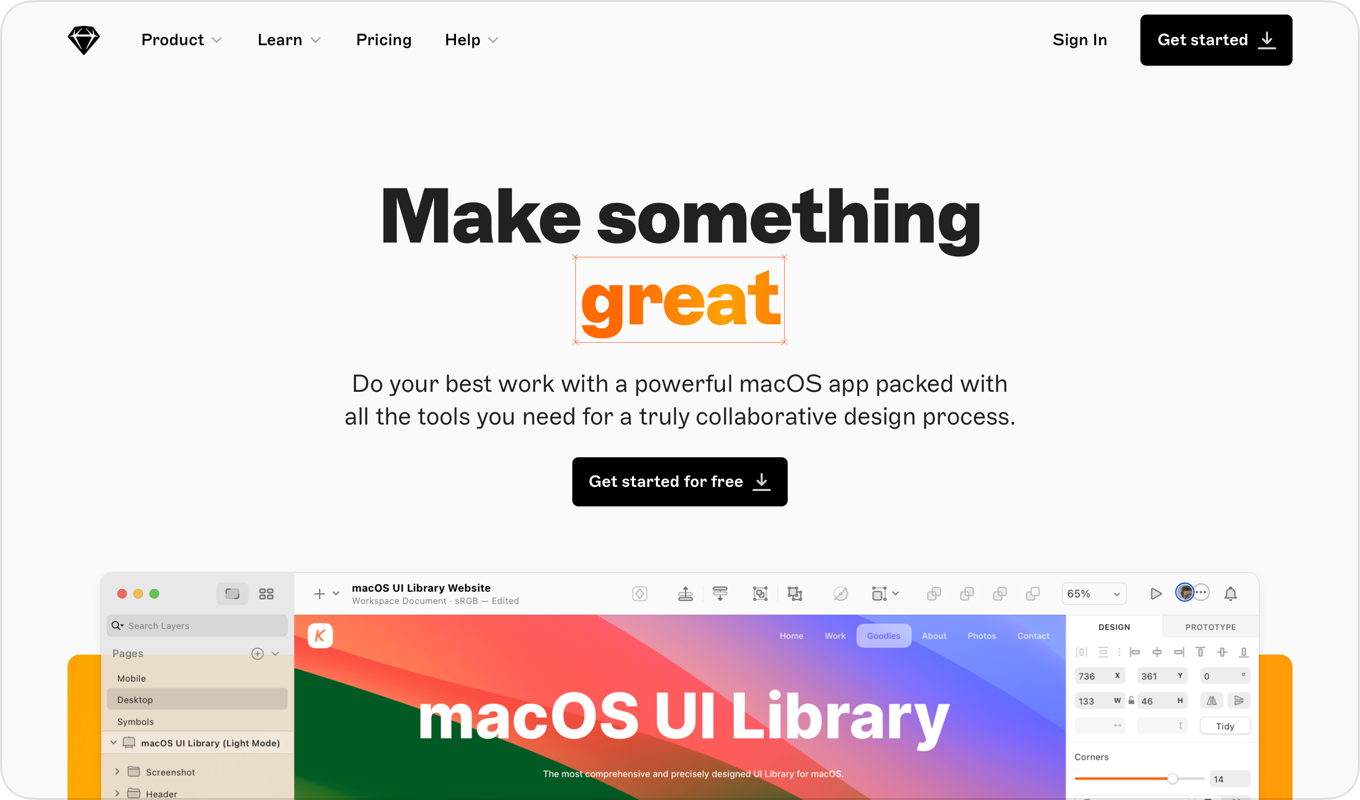 Context visual showing previous homepage composition