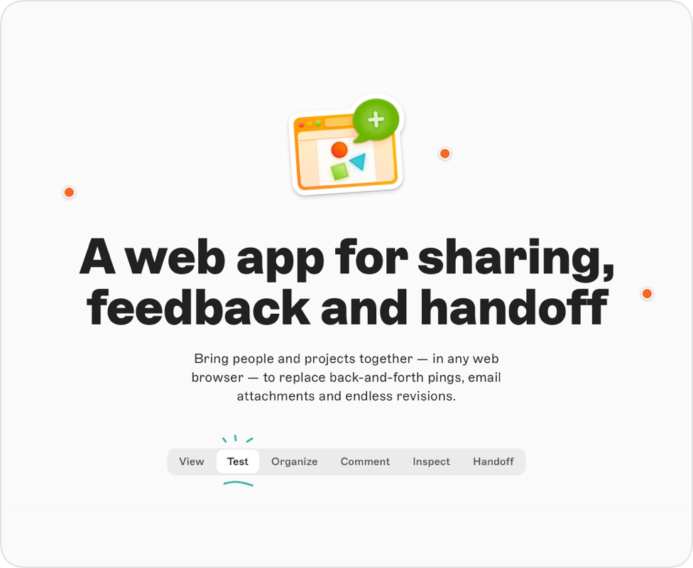 Context visual detail with sticker style elements