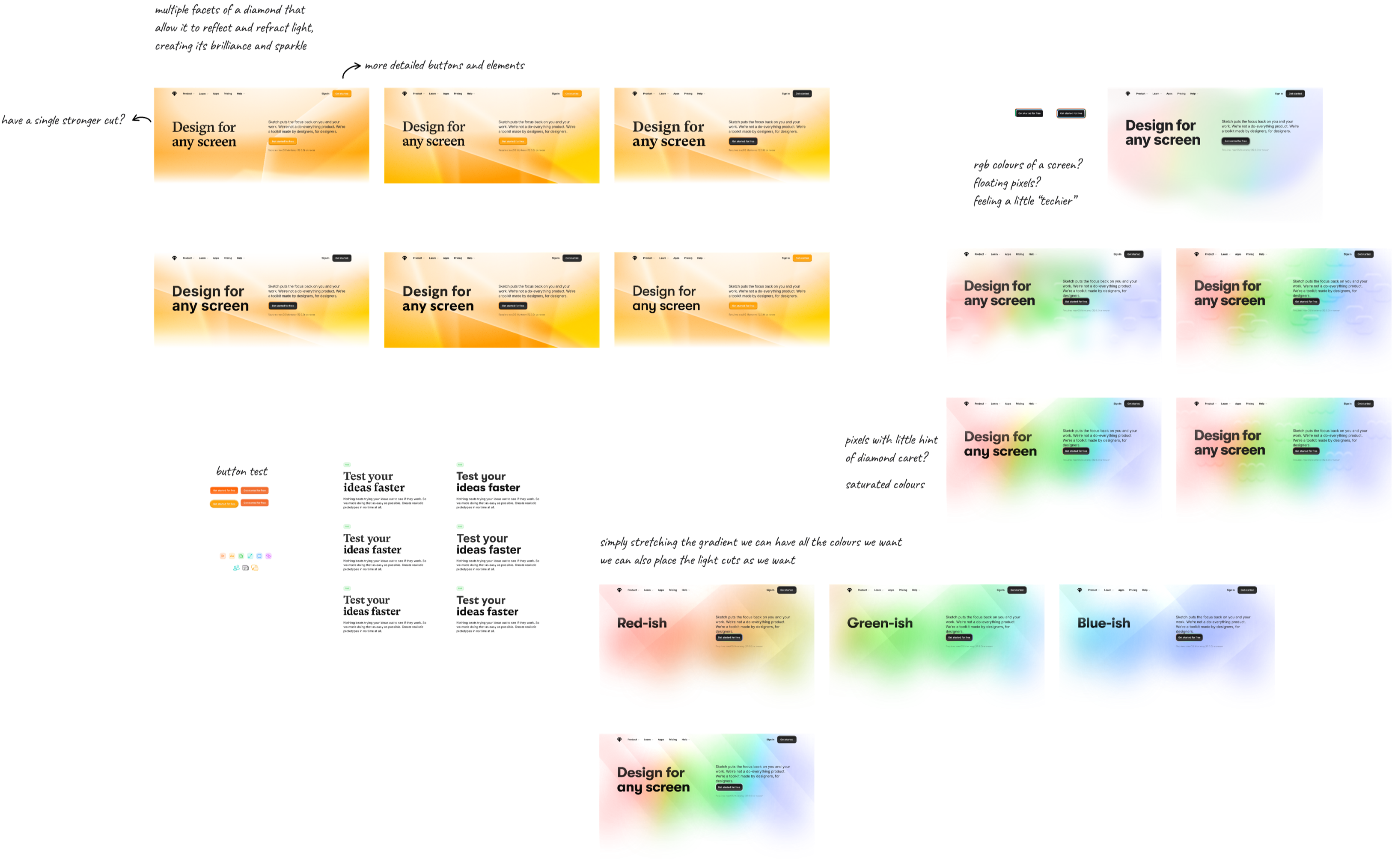 Design principle board with directional options