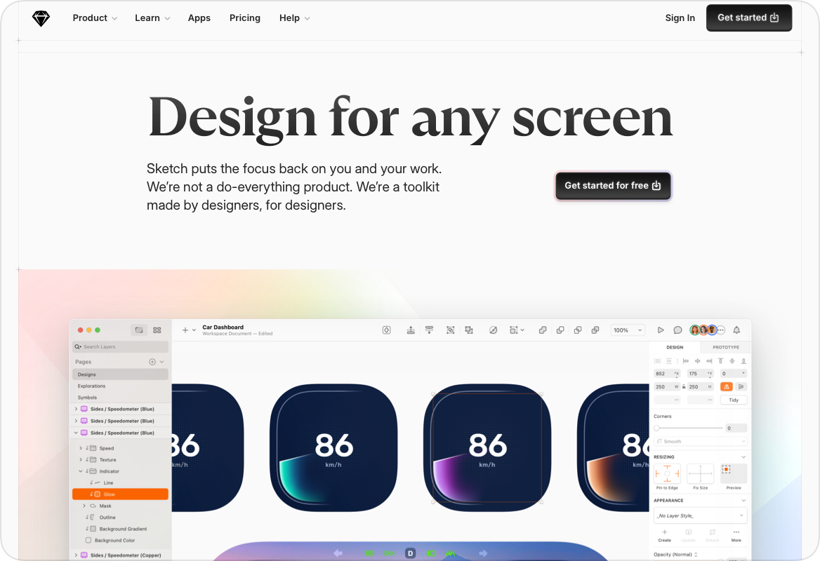 Direction exploration card, concept two